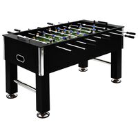 vidaXL Football Table Steel 60 kg 140x74.5x87.5 cm Black