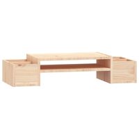 vidaXL Monitor Stand 70x27.5x15 cm Solid Wood Pine