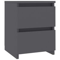 800517 vidaXL Bedside Cabinet Grey 30x30x40 cm Chipboard