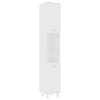 802624 vidaXL Bathroom Cabinet White 30x30x179 cm Chipboard