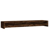 vidaXL Monitorständer Räuchereiche 100x24x13 cm Holzwerkstoff