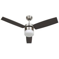 vidaXL Ceiling Fan with Light and Remote Control 108 cm Dark Brown