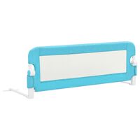 vidaXL Toddler Safety Bed Rail Blue 120x42 cm Polyester