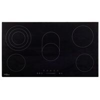 vidaXL Ceramic Hob with 5 Burners Touch Control 77 cm 8500 W