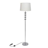 Floor Lamp Shade with High Stand 4 Ball Stack Decoration White