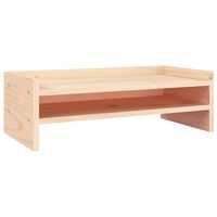 vidaXL Monitor Stand 50x24x16 cm Solid Wood Pine