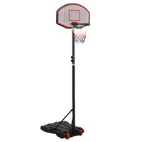 vidaXL basketballstativ 216-250 cm polyethylen sort