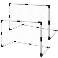 Vaikiškų mažų futbolo vartų su tinklais rinkinys, 2vnt., 91,5x48x61cm