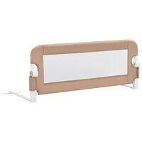 vidaXL Barandilla de seguridad cama de niño poliéster taupe 102x42 cm