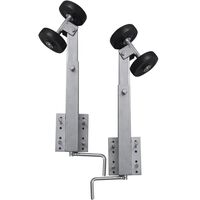 vidaXL Set de 2 soportes de doble rueda de remolque de barco 59-84 cm