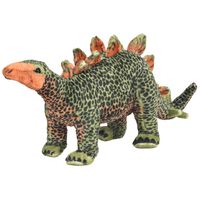 vidaXL Plyšová hračka dinosaurus stegosaurus zeleno-oranžový XXL