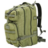 vidaXL Rucksack im Army-Style 50 L Olivgrün