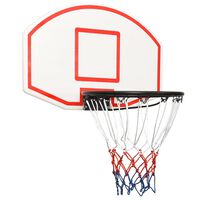 vidaXL Basketbalová doska biela 71x45x2 cm polyetén