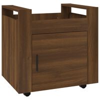 vidaXL Bürowagen Braun Eichen-Optik 60x45x60 cm Holzwerkstoff