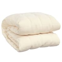 vidaXL Manta pesada 9 kg 120x180 cm tecido creme-claro