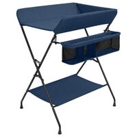 vidaXL Changing Table Navy Blue Iron