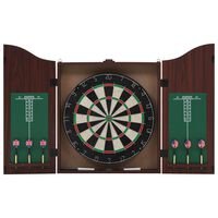 vidaXL Dartbord professioneel met kast en 6 darts sisal