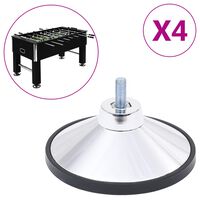 vidaXL Football Table Feet 4 pcs Chrome