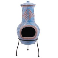 RedFire Chimenea Colima arcilla azul/rojo 86031