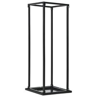 vidaXL Firewood Rack with Base Black 37x37x113 cm Steel