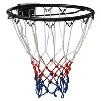 vidaXL basketkurv 39 cm stål sort