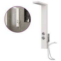 vidaXL Système de panneau de douche Aluminium Blanc