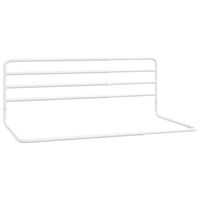 vidaXL Barrière de sécurité de lit d'enfant Blanc (76-137)x55 cm Fer