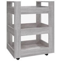 vidaXL Küchenwagen Grau Sonoma 60x45x80 cm Holzwerkstoff