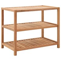 vidaXL Bathroom Shelf Solid Walnut Wood 65x40x55 cm