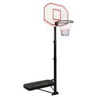 vidaXL Basketkorg med stativ vit 258-363 cm polyeten