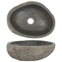 vidaXL Basin River Stone Oval (29-38)x(24-31) cm