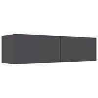 vidaXL Mueble para TV madera contrachapada gris 120x30x30 cm