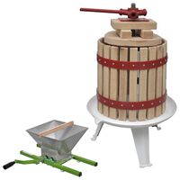 vidaXL 2-tlg. Obst- & Weinpresse und Mühle-Set