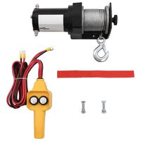 210229 12V Electric Winch 907 KG Tråd fjernbetjening