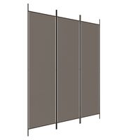 vidaXL 3-panels rumdeler 150x220 cm stof antracitgrå