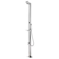 315939 vidaXL Garden Shower 220 cm Stainless Steel