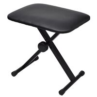 vidaXL Adjustable Keyboard & Piano Stool Foldable