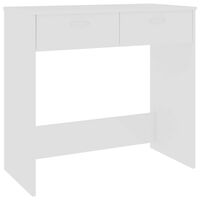 vidaXL Secretária 80x40x75 cm derivados de madeira branco