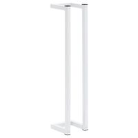 vidaXL Toalheiro 12,5x12,5x60 cm aço branco