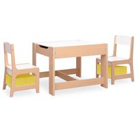 vidaXL Table pour enfants avec 2 chaises MDF