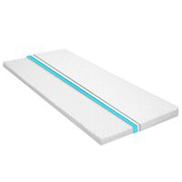 vidaXL Sur-matelas 80 x 200 cm Mousse froide Profil d'œuf 6 cm