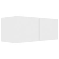 vidaXL Meuble TV Blanc 80x30x30 cm Bois d'ingénierie