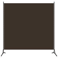 vidaXL Divisória de quarto com 1 painel 175x180 cm castanho