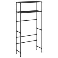 vidaXL 2-Tier Storage Rack over Washing Machine Black 69x28x143 cm Iron