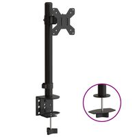 vidaXL Monitor Mount Black Steel VESA 75/100 mm