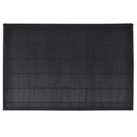 6 Bamboo Placemats 30 x 45 cm Black