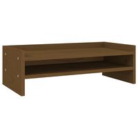 vidaXL Monitor Stand Honey Brown 50x24x16 cm Solid Wood Pine