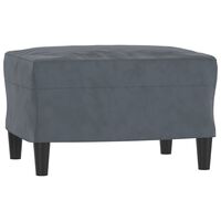 vidaXL Repose-pied Gris foncé 60x50x41 cm Velours