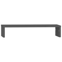 vidaXL Monitor Stand Grey 50x27x10 cm Solid Wood Pine