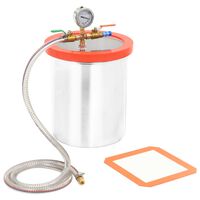 vidaXL Cámara de vacío de acero inoxidable 11,42 L